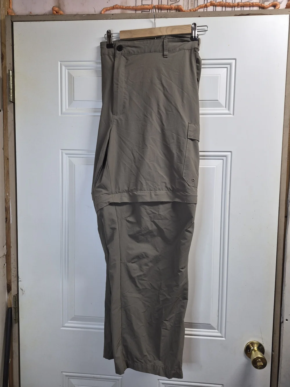 Men's Convertible Cargo Pants in Taupe — Lightweight Zip-Off Design